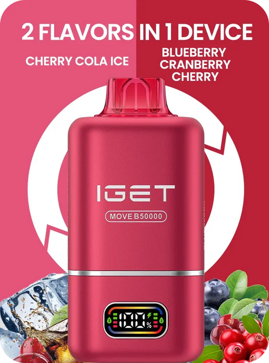 iget move 2-in-1 vape cherry cola ice