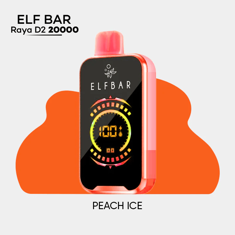 ElfBar Raya D2 Peach Ice 20000 Puffs