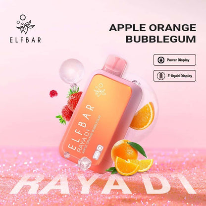 Elfbar Raya D1 Peach Apple Orange Bubblegum