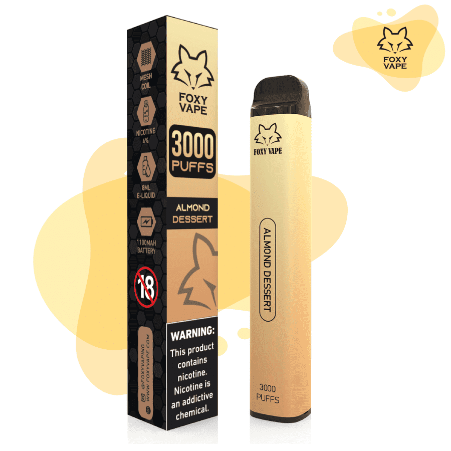 Foxy Disposable Almond Dessert 3000puffs