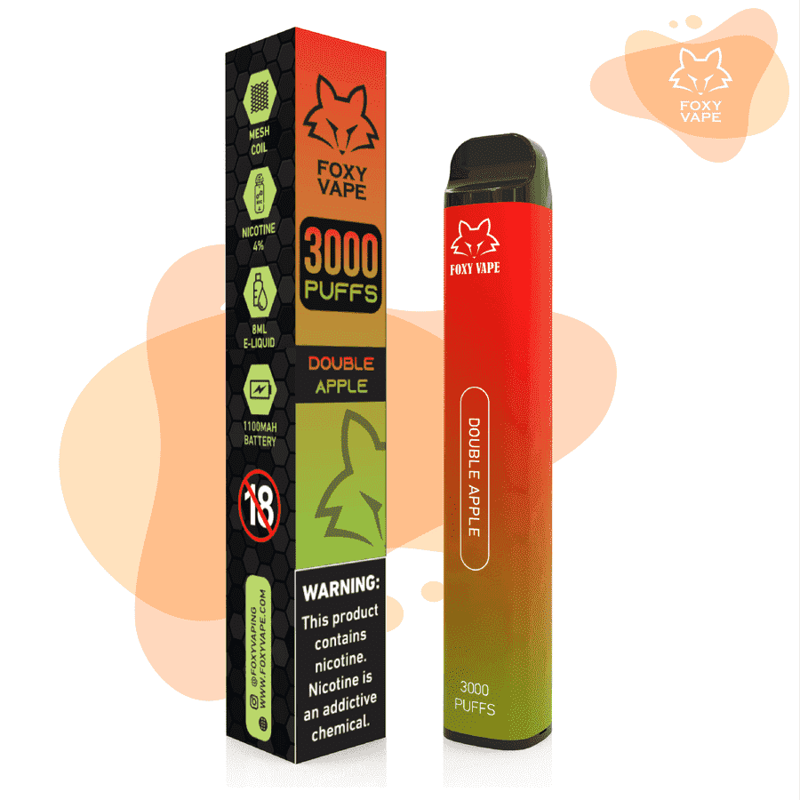 Foxy Disposable Double Apple 3000puffs