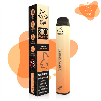 Foxy Disposable Orange Lemonade 3000puffs