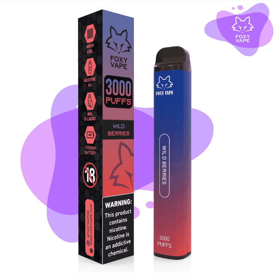 Foxy Disposable Wild Berries 3000puffs