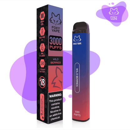 Foxy Disposable Wild Berries 3000puffs