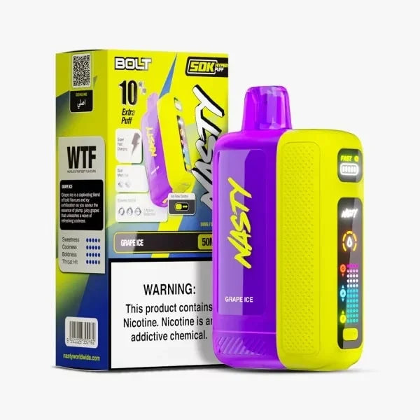 Nasty BOLT 50k Vape grape ice flavour