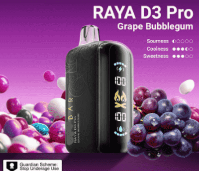 elfbar d3 pro grape bubblegum