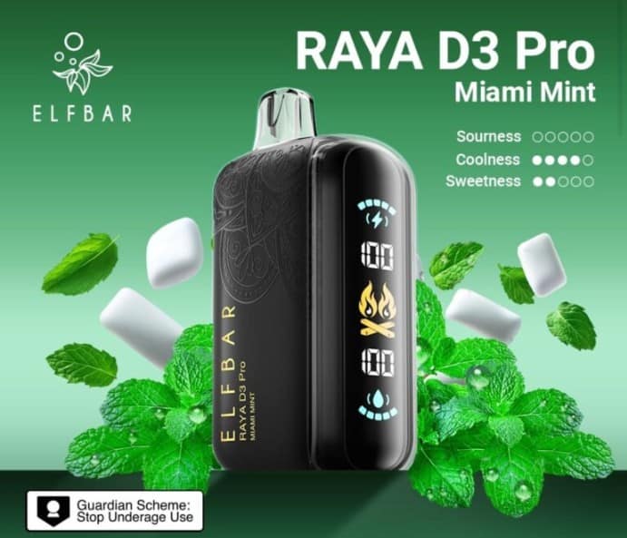 elfbar d3 pro miami mint