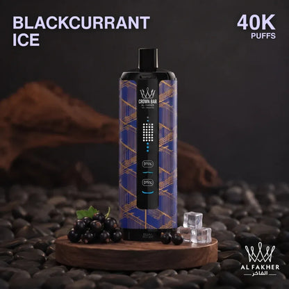 al fakher crown bar disposable vape - blackcurrant ice flavour