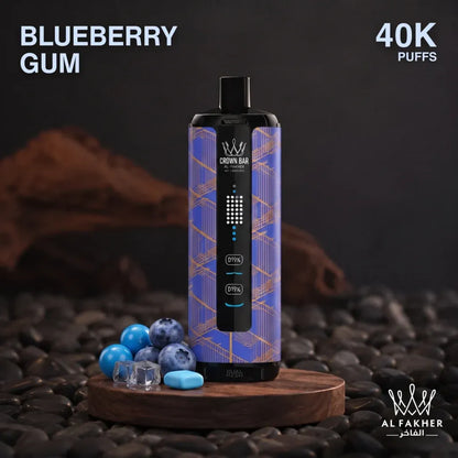 al fakher crown bar disposable vape - blueberry gum flavour