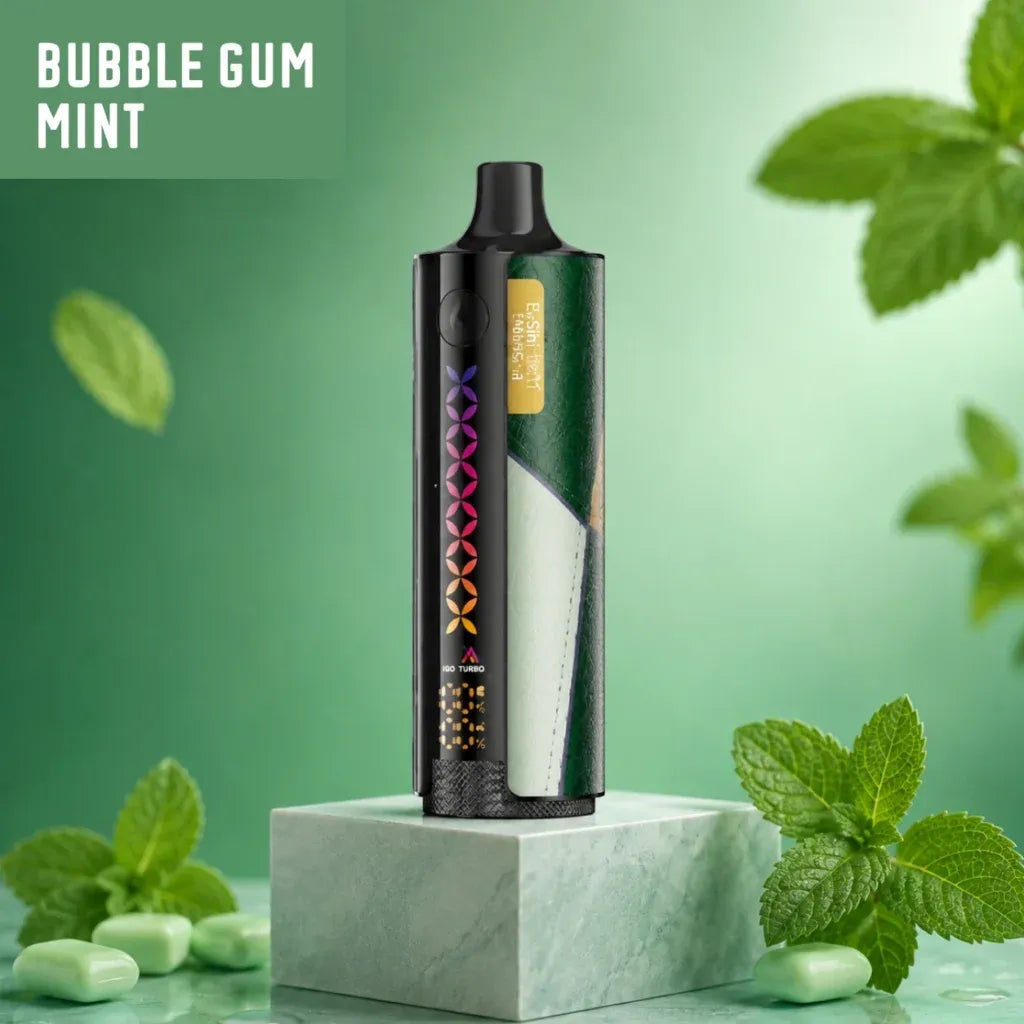 Elfbar E-Shisha Luxe 30000 puff disposable vape - bubble gum mint flavour