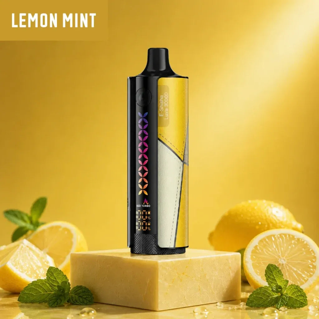 Elfbar E-Shisha Luxe 30000 puff disposable vape - lemon mint flavour
