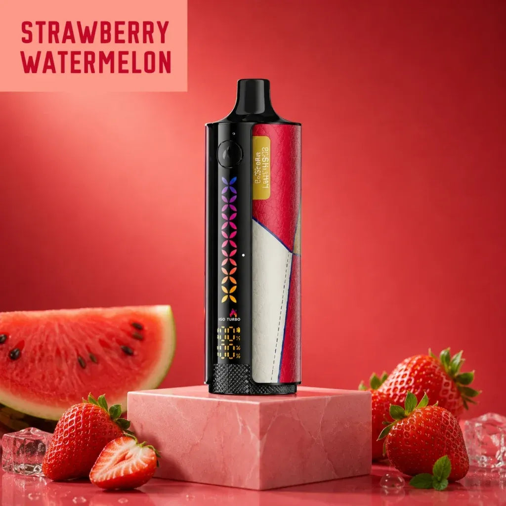 Elfbar E-Shisha Luxe 30000 puff disposable vape - strawberry watermelon flavour