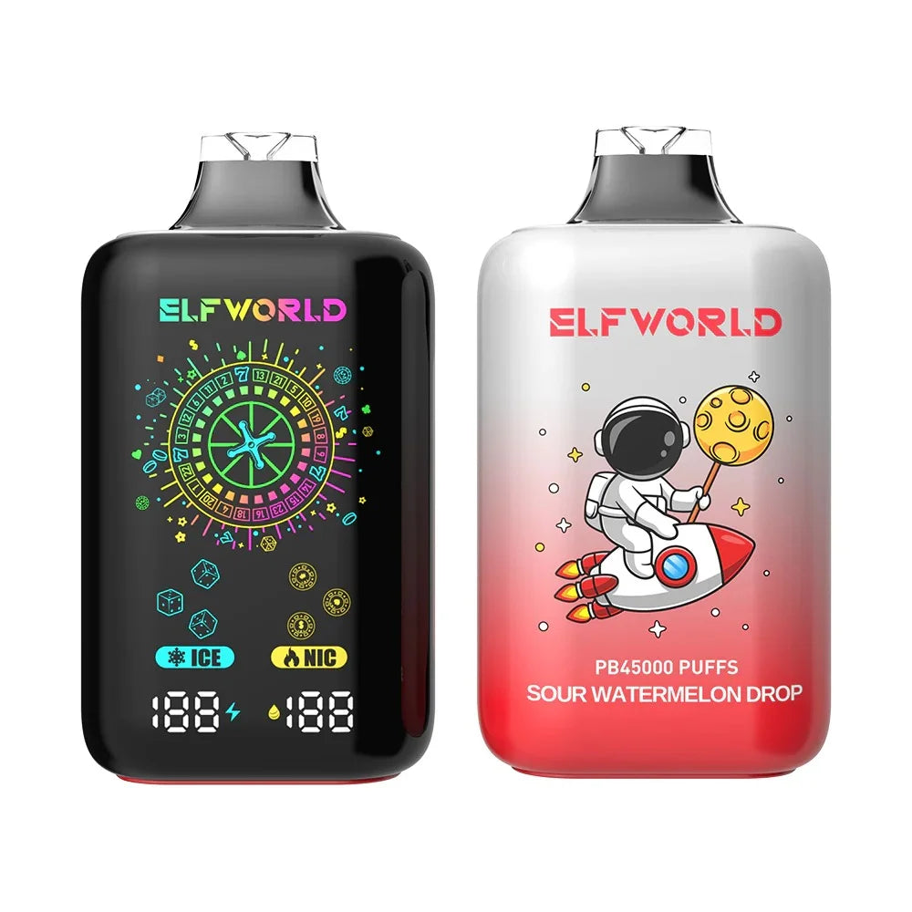 elfworld pb45000 sour watermelon drop - front and back