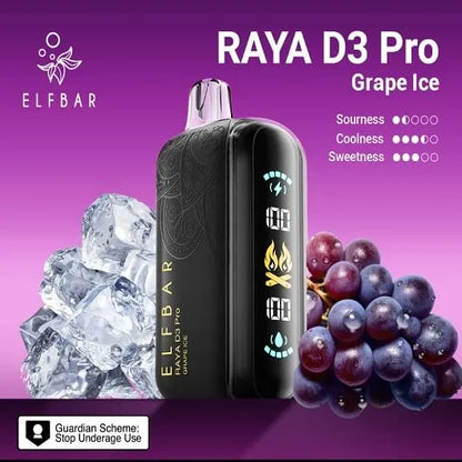 elfbar d3 pro grape ice