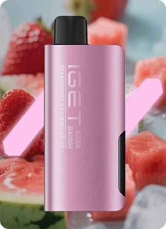 iget soul vape device- strawberry watermelon ice, with fruits in background
