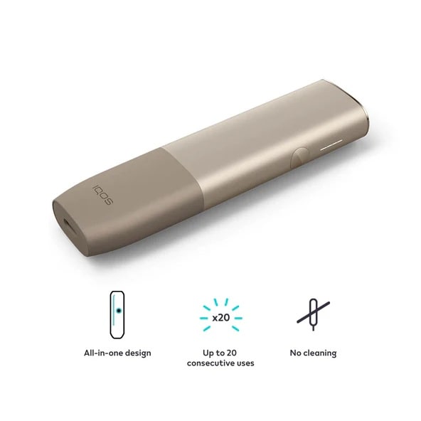iqos iluma one pebble beige infographic