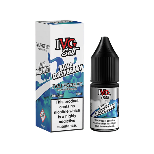 IVG Salts - Blue Raspberry packaging and bottle