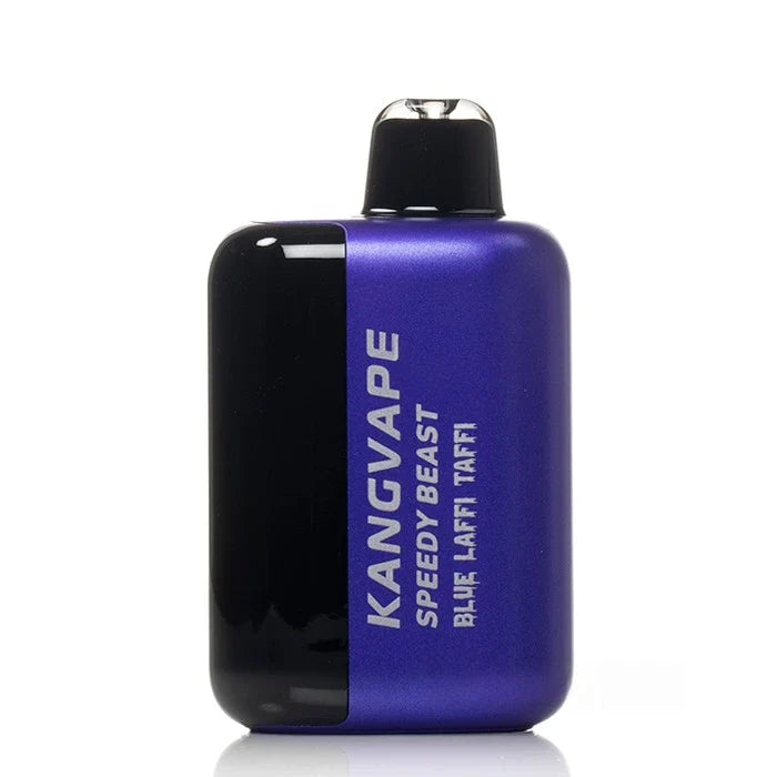 Kangvape speedy beast x - blue laffi taffi vape device with blue and black design on a white background