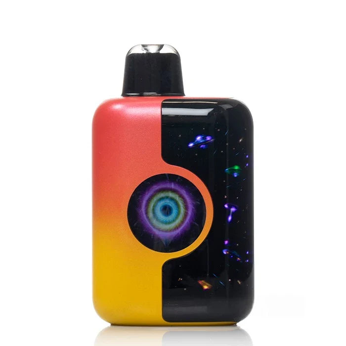 Kangvape speedy beast x Vape device with a colorful design on a white background