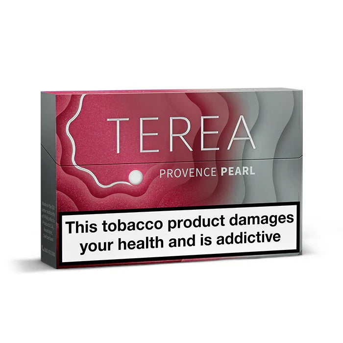 Terea Provence Pearl tobacco product packaging with health warning label.