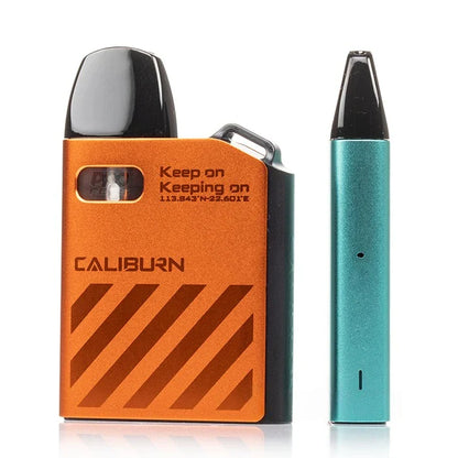 Caliburn AK2 pod vape - front and side view
