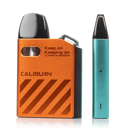 Caliburn AK2 pod vape - front and side view