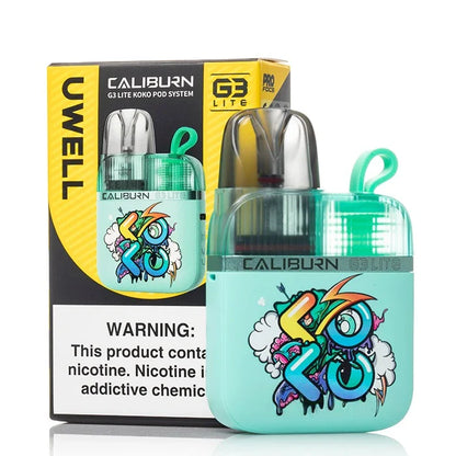 Uwelll caliburn g3 lite koko vape - packaging content